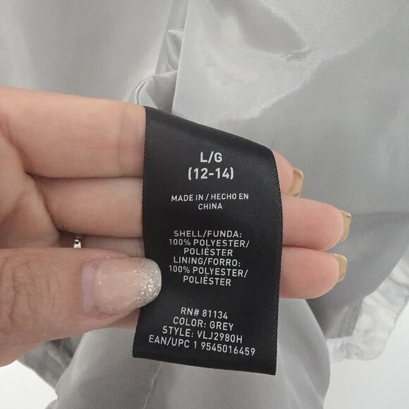 Swiss Alps White Camo Full Zip Packable Windbreaker w Hood Youth Large 12-14 - Picture 7 of 10